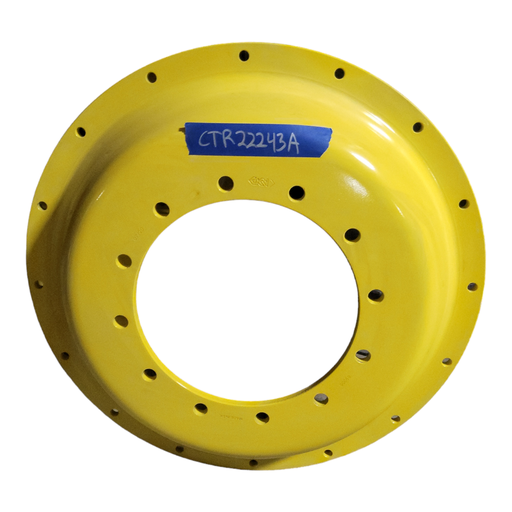 [CTR22243A] 12-Hole Stub Disc Center for 38"-54" Rim, John Deere Yellow