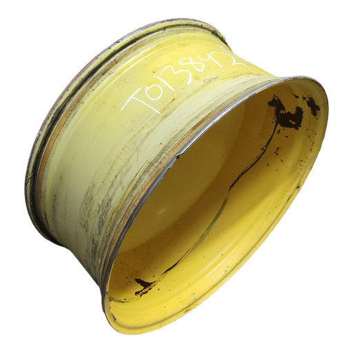 [T013842RIM] 16"W x 38"D, John Deere Yellow 10-Hole Straddle Dual - Outside Dual , -15.38" Offset