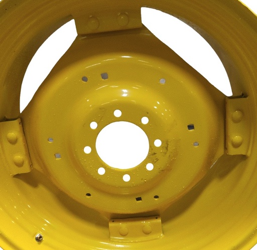 [T013956CTR] 8-Hole Rim with Clamp/U-Clamp (groups of 2 bolts) Center for 34" Rim, John Deere Yellow