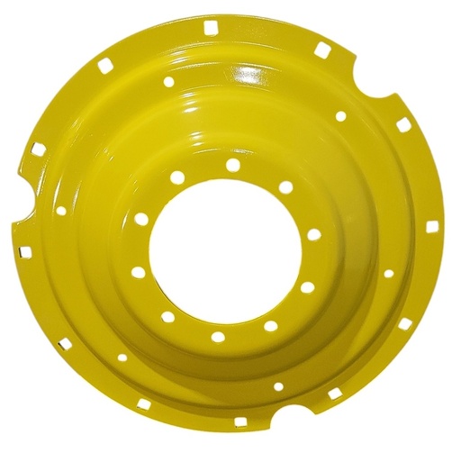 [CTR22244A] 10-Hole Stub Disc Center for 38"-54" Rim, John Deere Yellow