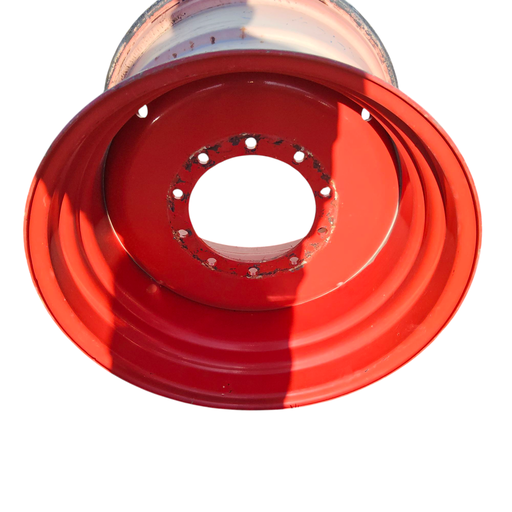 [T014017RIM] 23"W x 30"D, Fendt/Agco Red 10-Hole Formed Plate , -0.75" Offset