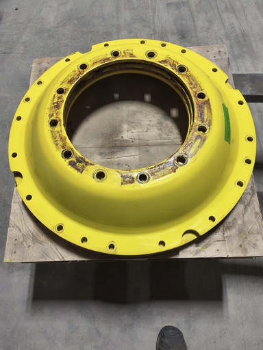 [CTR22254C] 12-Hole Waffle Disc (Groups of 3 Bolts)HD Center for 34" Rim, John Deere Yellow