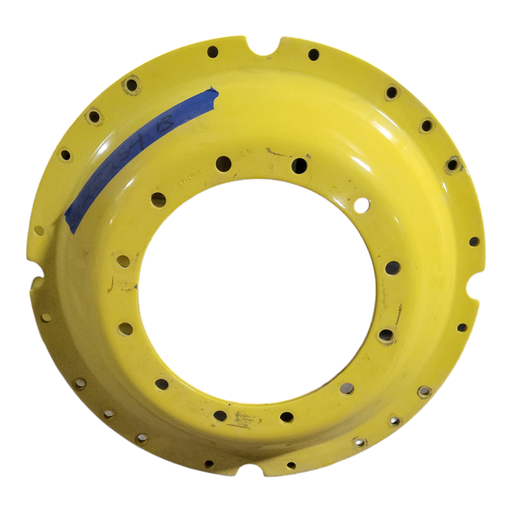[CTR22254B] 12-Hole Waffle Disc (Groups of 3 Bolts)HD Center for 34" Rim, John Deere Yellow