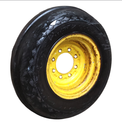 [KW000100-RIM] 8.25"W x 16"D, John Deere Yellow 8-Hole Implement