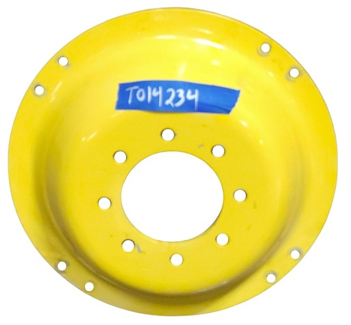 [T014234RIM] 8-Hole Clamp/U-Clamp Style (groups of 2 bolts) Center for 24" Rim, John Deere Yellow