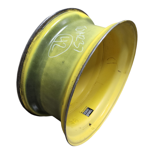 [T014237RM] 18"W x 42"D, John Deere Yellow 10-Hole Dolly Dual-Outside , -13.38" Offset