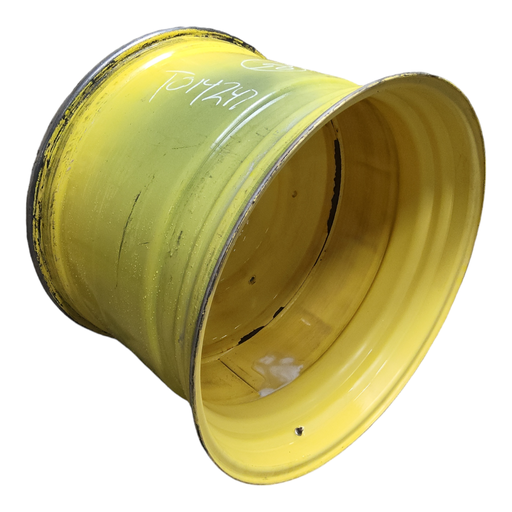 [T014247RIM] 27"W x 38"D, John Deere Yellow 10-Hole Formed Plate , -11.38" Offset