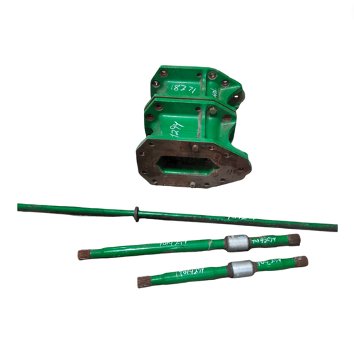 [T014294] 11.75"L Combine Frame Extension for John Deere Combine "S" Series ("D"22/22 spline drive shafts), John Deere Green