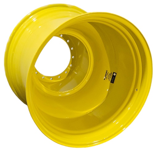 [NTS-123679] 27"W x 38"D, John Deere Yellow 16-Hole Straddle Dual - Outside Dual , -24" Offset