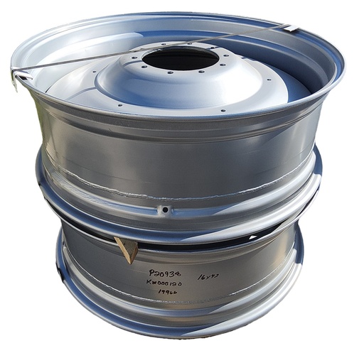 [KW000120] 15"W x 42"D, Case IH Silver Mist 10-Hole Formed Plate