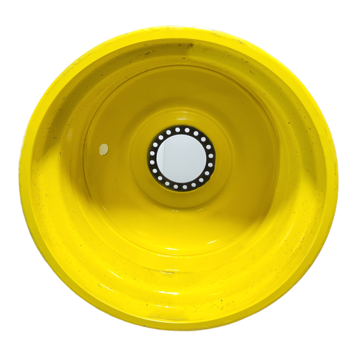 [T014602RIM] 44"W x 46"D, John Deere Yellow 20-Hole Formed Plate , 1.25" Offset
