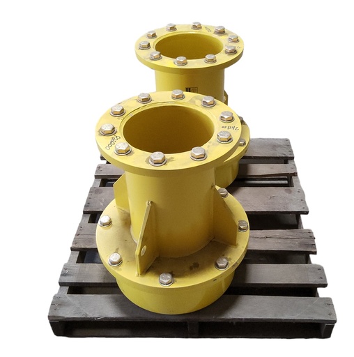 [NTS-119252] 10 to 10-Hole 21.5"L Hub Extension(2-pc Spool Style), John Deere Yellow