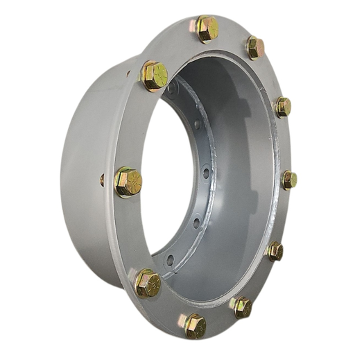 [NTS-119734] 10 to 10-Hole 7"L Extension Starter Hat(For 2-pc Spool Style), Case IH Silver Mist