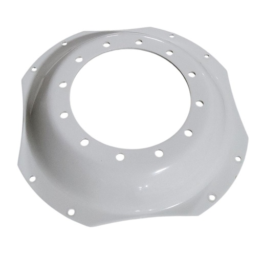 [CTR22268A] 12-Hole Waffle Disc (Groups of 2 Bolts) Center for 34" Rim, Ford / New Holland White
