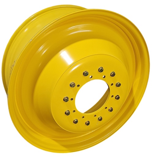 [125116] 16"W x 42"D, Versatile Yellow 10-Hole Straddle Dual - Inside Main , 10.5" Offset