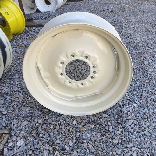 [27760] 8.25"W x 22.5"D, Signal White 8-Hole Stamped Plate