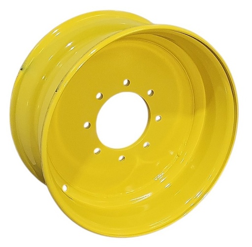 [125208] 8.25"W x 19.5"D, John Deere Yellow 8-Hole Flat Plate , -1" Offset