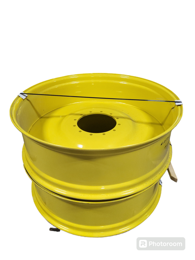 [NTS-125210] 15"W x 50"D, John Deere Yellow 12-Hole Spun Disc