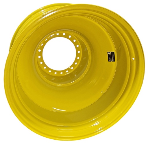 [NTS-125238] 23"W x 42"D, John Deere Yellow 20-Hole Straddle Dual 2.0 - Outside Dual , -23" Offset