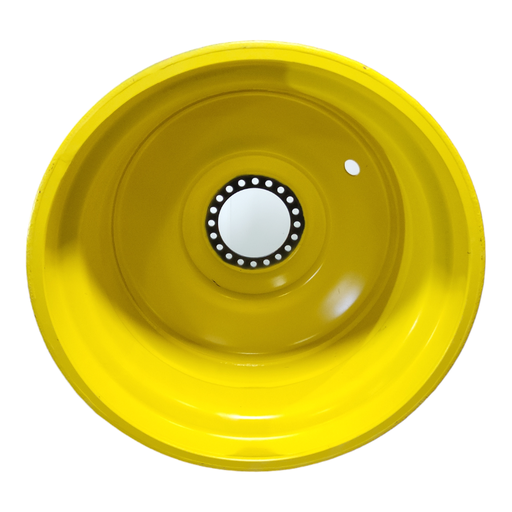 [T014991RIM] 44"W x 46"D, John Deere Yellow 20-Hole Formed Plate