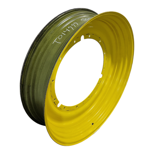 [T014999RIM] 12"W x 50"D, John Deere Yellow 12-Hole Stub Disc