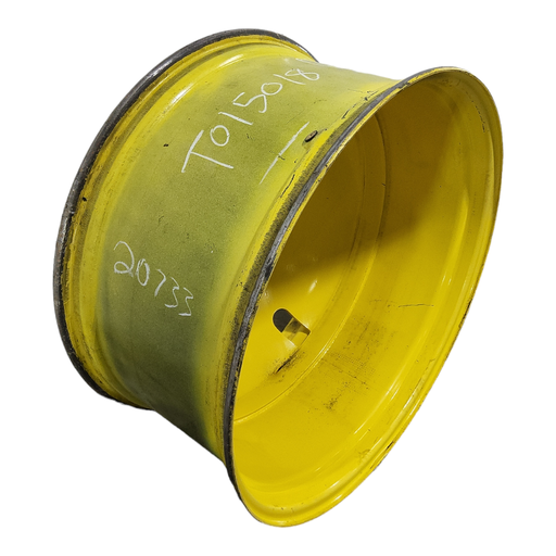 [T015018RIM] 18"W x 38"D, John Deere Yellow 10-Hole Dolly Dual-Outside