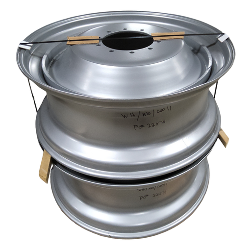 [NTS-128979] 16"W x 42"D, Case IH Silver Mist 10-Hole Formed Plate , -9.12" Offset