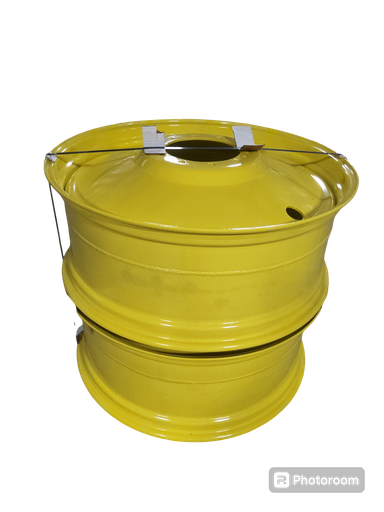 [NTS-129071] 16"W x 42"D, John Deere Yellow 10-Hole Formed Plate