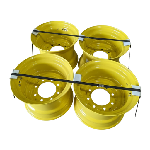 [74077] 12"W x 16.5"D, John Deere Yellow 8-Hole Implement , -1.35" Offset