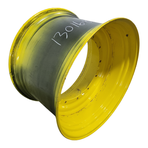 [WAR130168] 30"W x 46"D, John Deere Yellow 12-Hole Stub Disc , -0.38" Offset