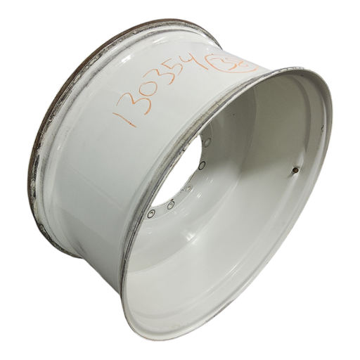 [NTS-130354] 18"W x 38"D, Ford / New Holland White 12-Hole Spun Disc , -4.88" Offset