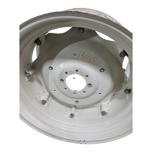 [NTS-130480] 8-Hole Rim with Clamp/Loop Style Center for 34" Rim, New Holland White