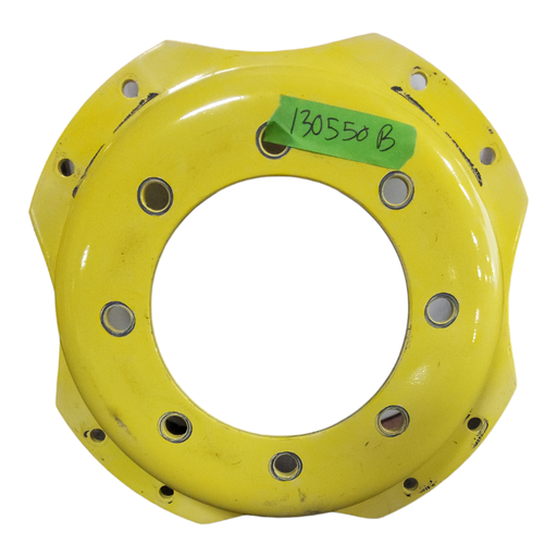 [130550] 8-Hole Waffle Wheel (Groups of 2 bolts) Center for 24" Rim, John Deere Yellow