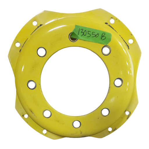 [NTS-130550] 8-Hole Waffle Disc (Groups of 2 Bolts) Center for 24" Rim, John Deere Yellow