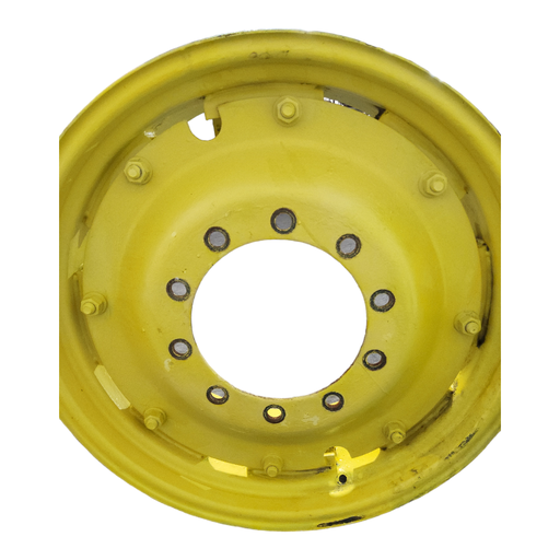 [130691] 10-Hole Rim with Clamp/Loop Style Center for 30" Rim, John Deere Yellow