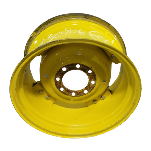 [130906] 12"W x 24"D, John Deere Yellow 8-Hole Rim with Clamp/U-Clamp (groups of 2 bolts)