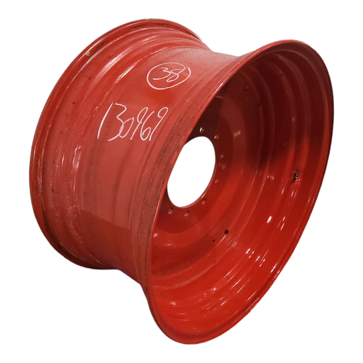 [NTS-130969] 20"W x 38"D, Fendt/Agco Red 10-Hole Formed Plate , -1.69" Offset