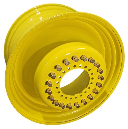 [NTS-131083] 23"W x 42"D, John Deere Yellow 20-Hole Straddle Dual 2.0 - Inside Main , -14.5" Offset