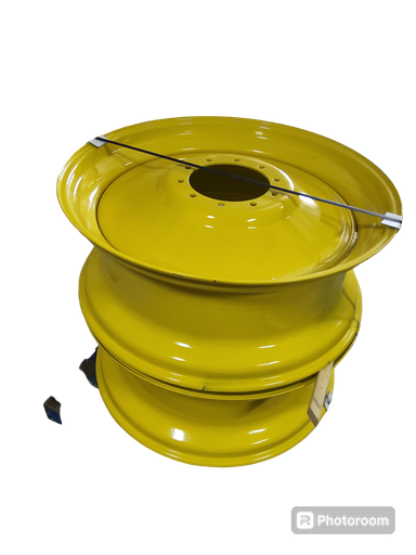 [NTS-131161] 16"W x 42"D, John Deere Yellow 10-Hole Formed Plate