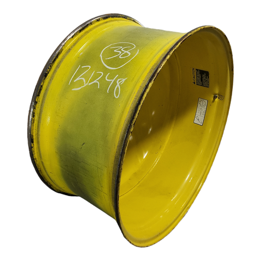 [NTS-131248] 18"W x 38"D, John Deere Yellow 10-Hole Dolly Dual-Outside , -13.38" Offset
