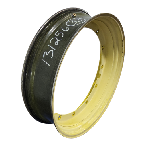 [NTS-131256] 10"W x 38"D, John Deere Yellow 12-Hole Stub Disc , 1.75" Offset