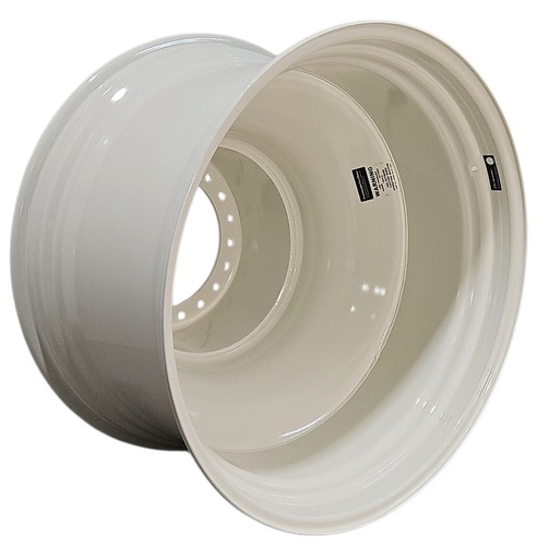 [NTS-131271] 23"W x 42"D, New Holland White 20-Hole Straddle Dual 2.0 - Outside Dual , -23" Offset