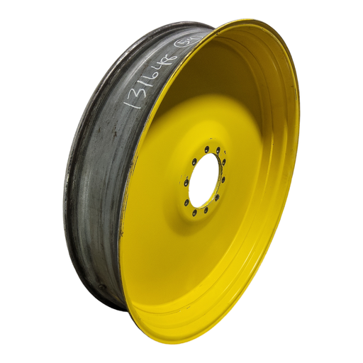 [NTS-131648] 10"W x 54"D, John Deere Yellow 10-Hole Formed Plate , 2" Offset