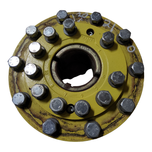 [NTS-131662] 10-Hole Wedg-Lok OE Style, 4.33" (110mm) axle, John Deere Yellow