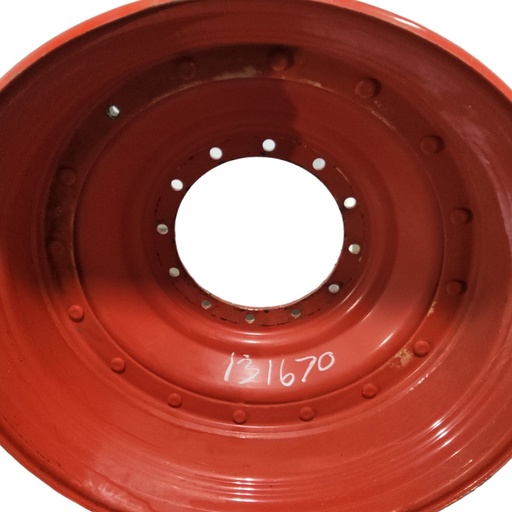 [NTS-131670] 12-Hole Stub Disc Center for 38"-54" Rim, Fendt/Agco Red