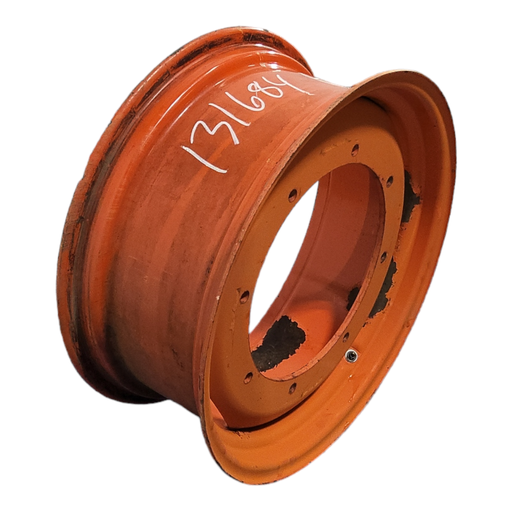 [NTS-131684] 10"W x 24"D, Kubota Orange 8-Hole Stamped Plate , 3.25" Offset