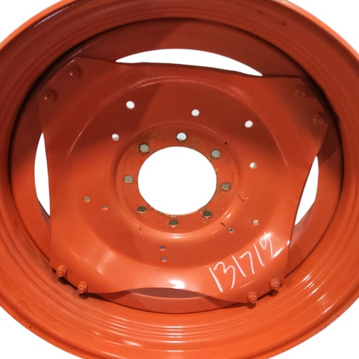 [NTS-131715] 8-Hole Stub Disc (groups of 2 bolts) Center for 38" Rim, Kubota Orange