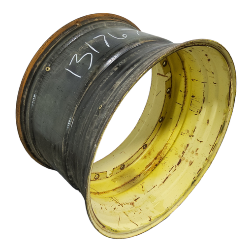 [NTS-131767] 23"W x 38"D, John Deere Yellow 12-Hole Stub Disc , -3.56" Offset