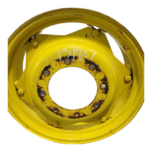 [131807] 8-Hole Rim with Clamp/Loop Style Center for 24" Rim, John Deere Yellow