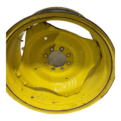 [NTS-131811] 8-Hole Rim with Clamp/Loop Style (groups of 2 bolts) Center for 28"-30" Rim, John Deere Yellow